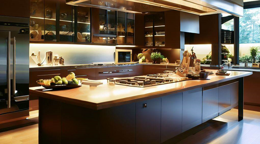 Progettazione di una cucina con isola