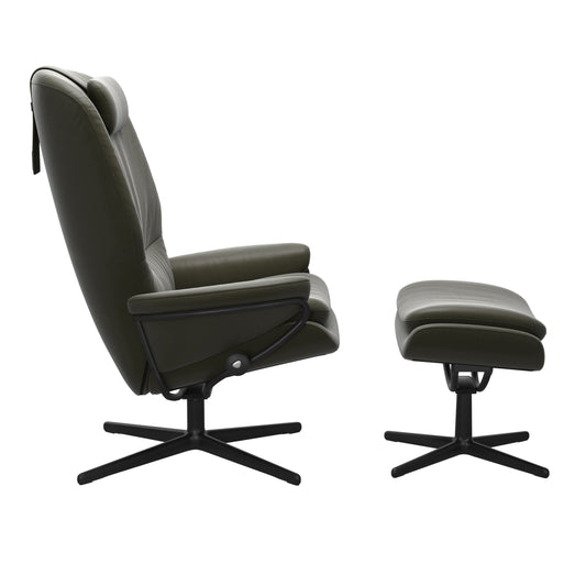 Fauteuil Rome Cross Alto avec repose-pieds