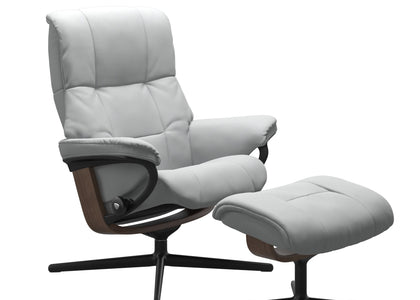 Mayfair (M) Cross armchair with footrest