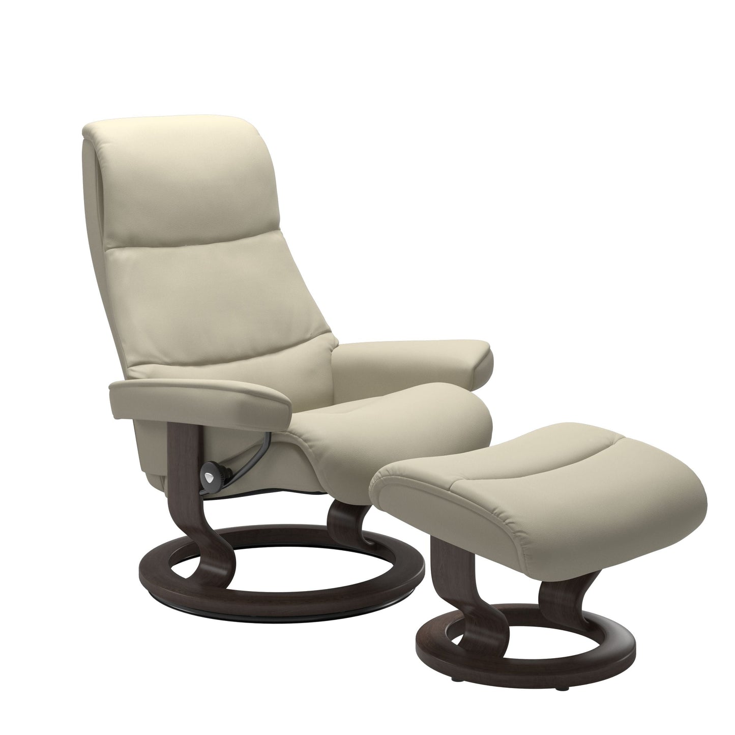 View (M) Classic armchair with footrest